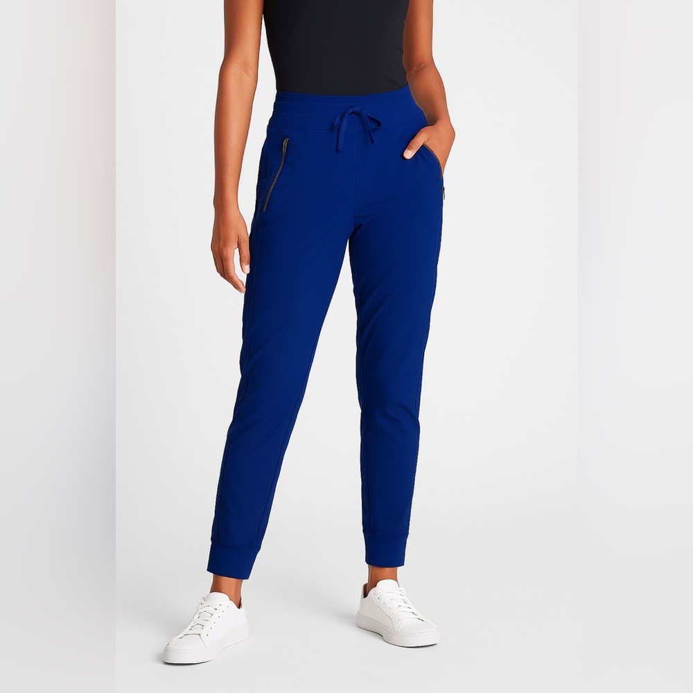 Athleta Trekkie North Jogger‎ Blue Zip Pocket Pants Size 0 Women’s Activewear